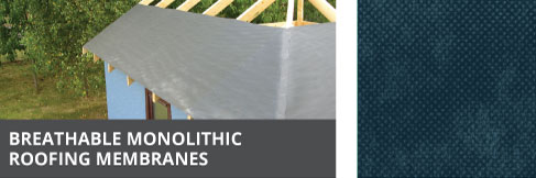 BREATHABLE MONOLITHIC ROOFING MEMBRANES