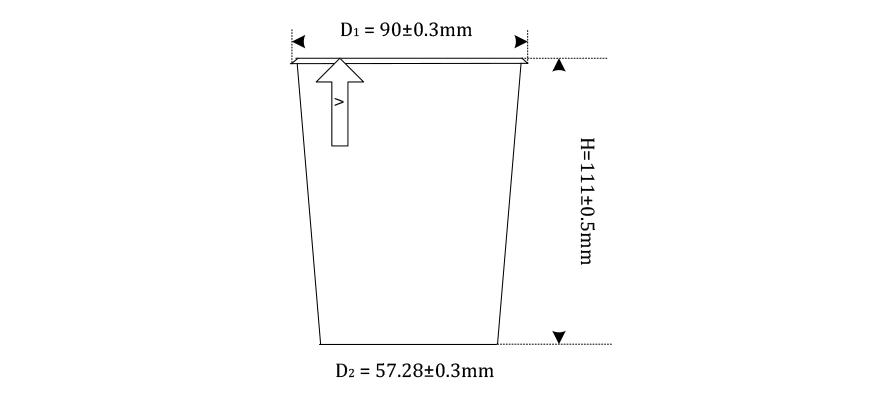 14oz Single Wall 2PE